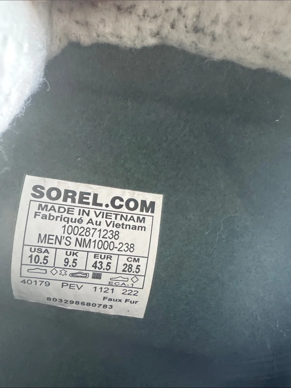 Sorel Brown Lace-Up Men's Rain & Snow Boots